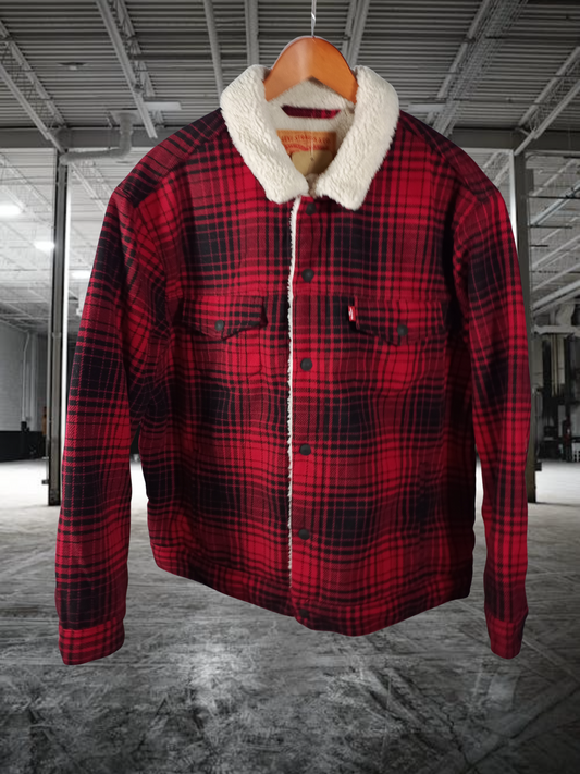 Levi’s Sherpa Trucker – Buffalo Plaid