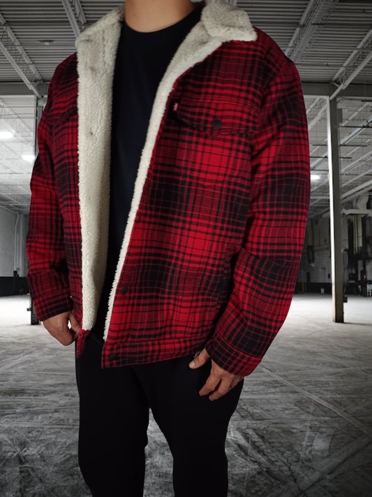 Levi’s Sherpa Trucker – Buffalo Plaid
